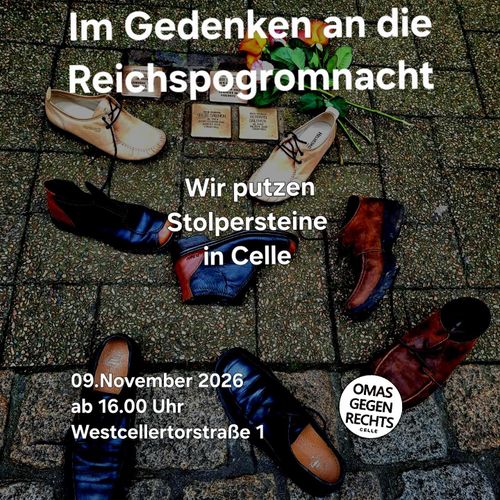 Stolperstein Putzaktion in Celle